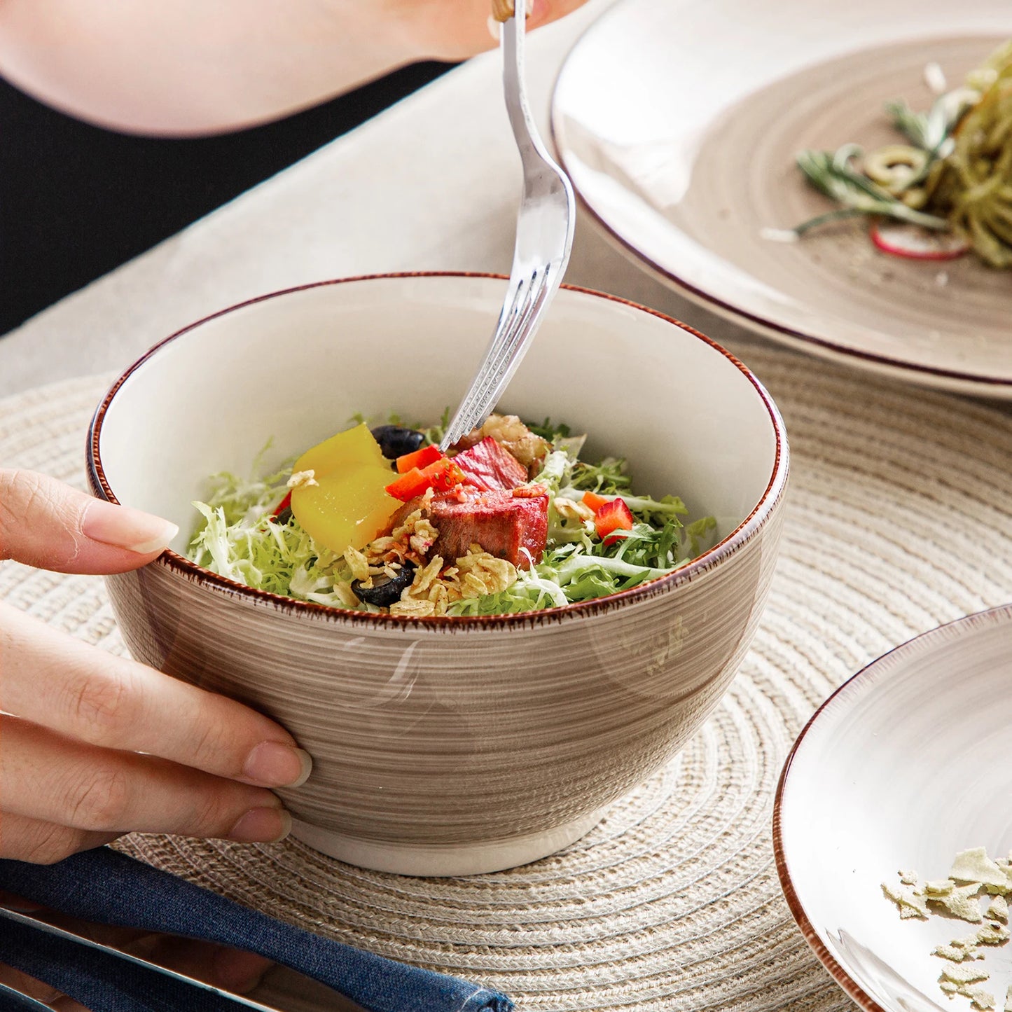 Malacas Bella C 16 Pieces Porcelain Dinner Set Vintage Look