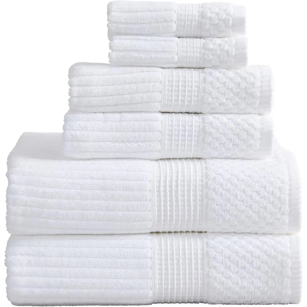 6 Piece Cotton Towel Set Super Soft Quick Dry Bath Towels