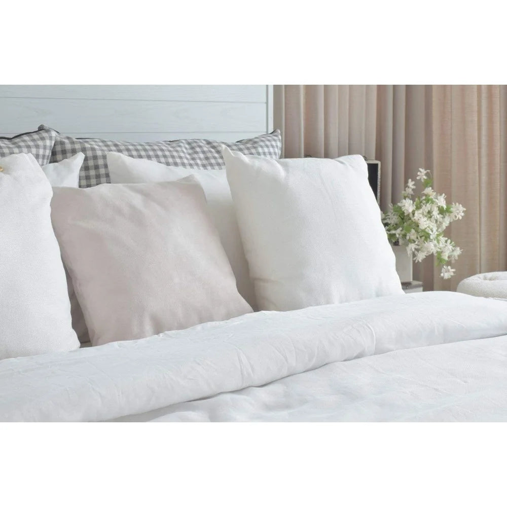 DUTRIEUX Hypoallergenic Pillow Inserts Set of 2 Cotton