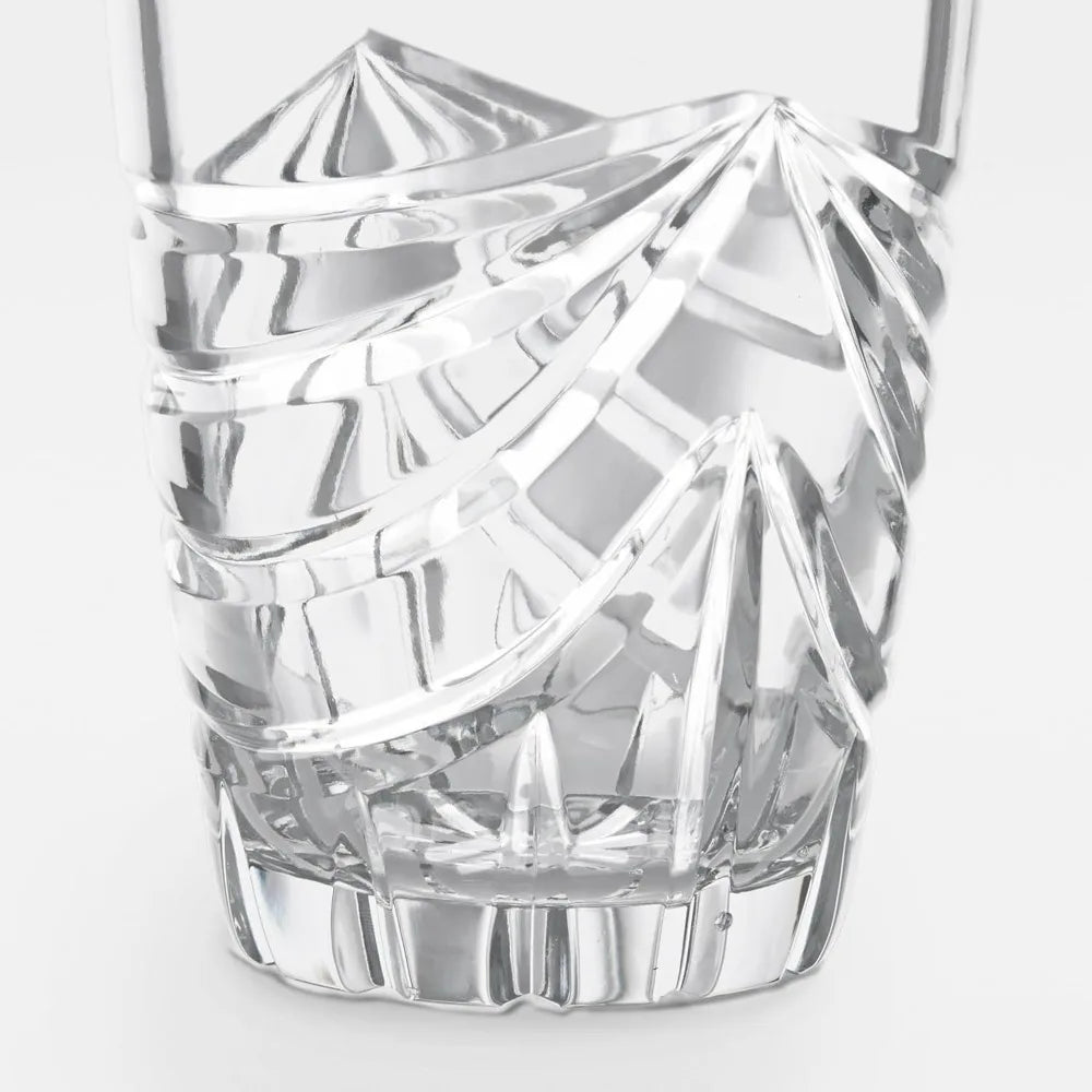 Cut Crystal Swag Vase Elegant Polish Made Home Decor