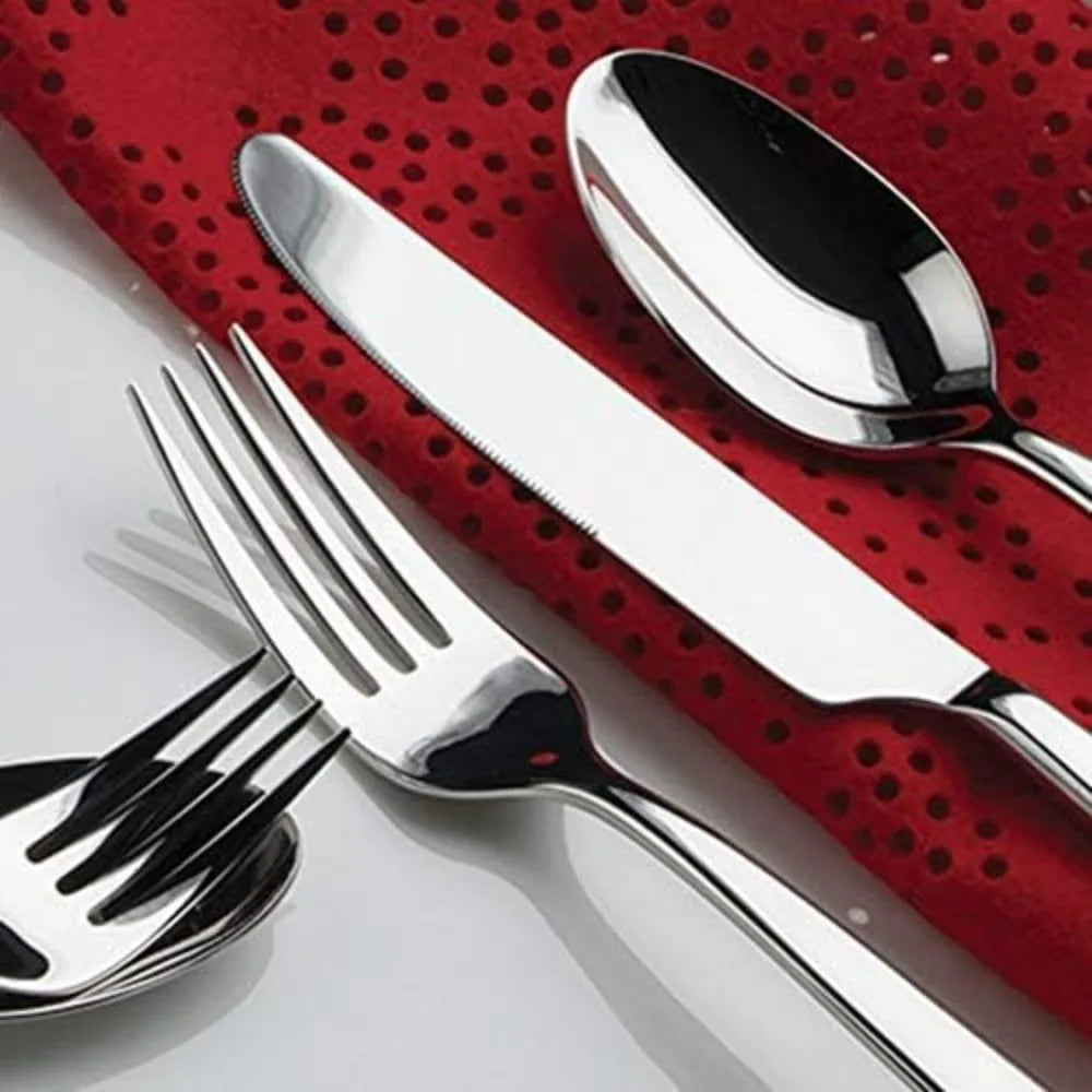 60 Piece Silverware Resto Collection Polished Flatware Set