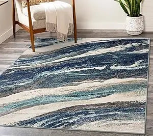 Hign-concerned Lagos Collection Art Deco Area Rug Living