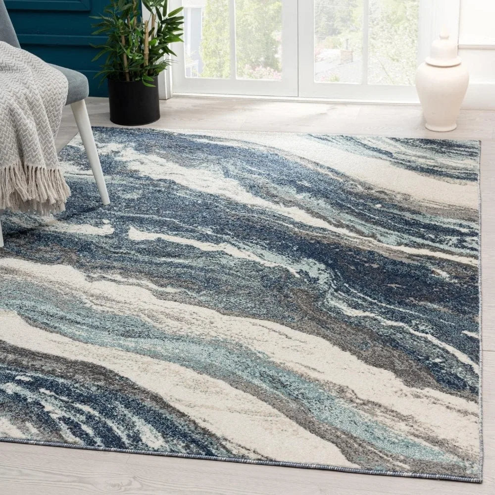 Hign-concerned Lagos Collection Art Deco Area Rug Living