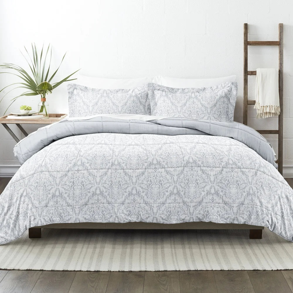 Down Alternative Comforter Set Light Blue Countryside