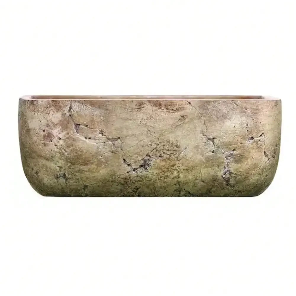 8 Inch Earth Moss Cement Plant Pots For Indoor DIY Decor