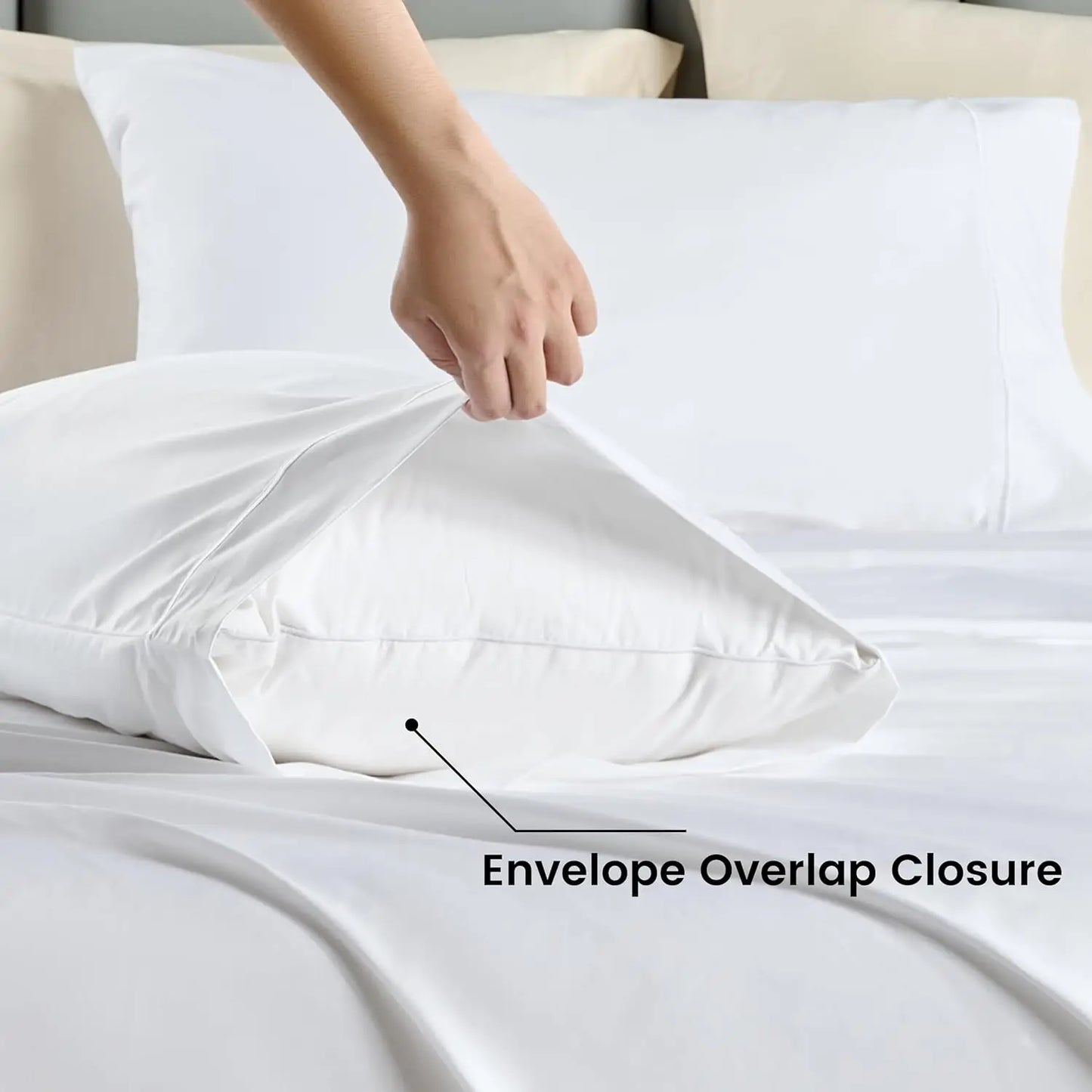 Simple Opulence Egyptian Cotton Sheet Set 4 Piece Sateen