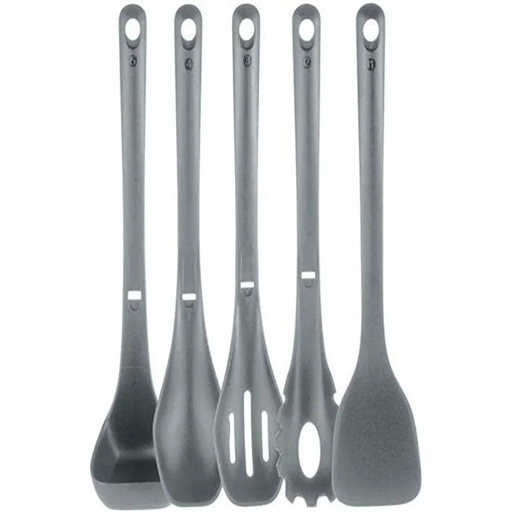 Gray Kitchen Utensils Spatula Pasta Fork Spoon NCCWSTKGRY