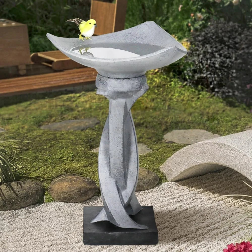 Hign Concerned Concrete Bird Bath Lotus Design Fountain