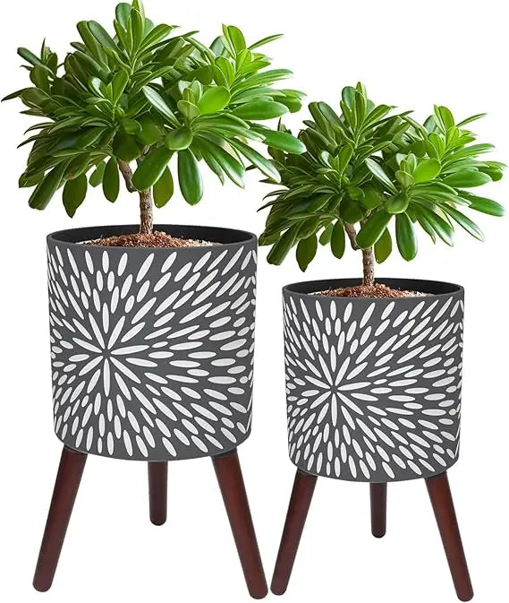 Plant Pot With Stand 10 12 In Honeycomb Gradient Planter