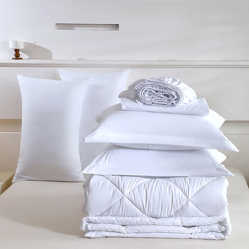 White Comforter Set with Pillows for Ultimate Comfort