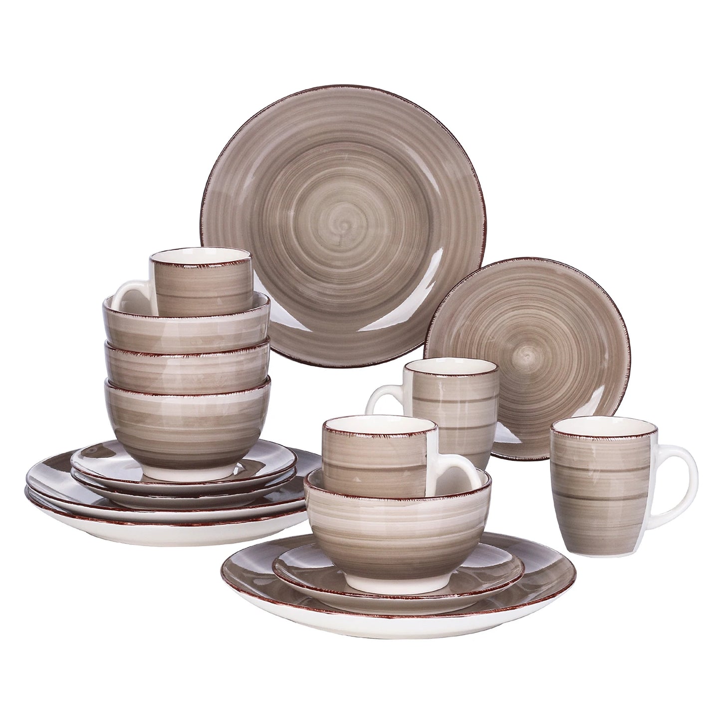 MALACASA Bella C Porcelain Dinner Set Vintage Look