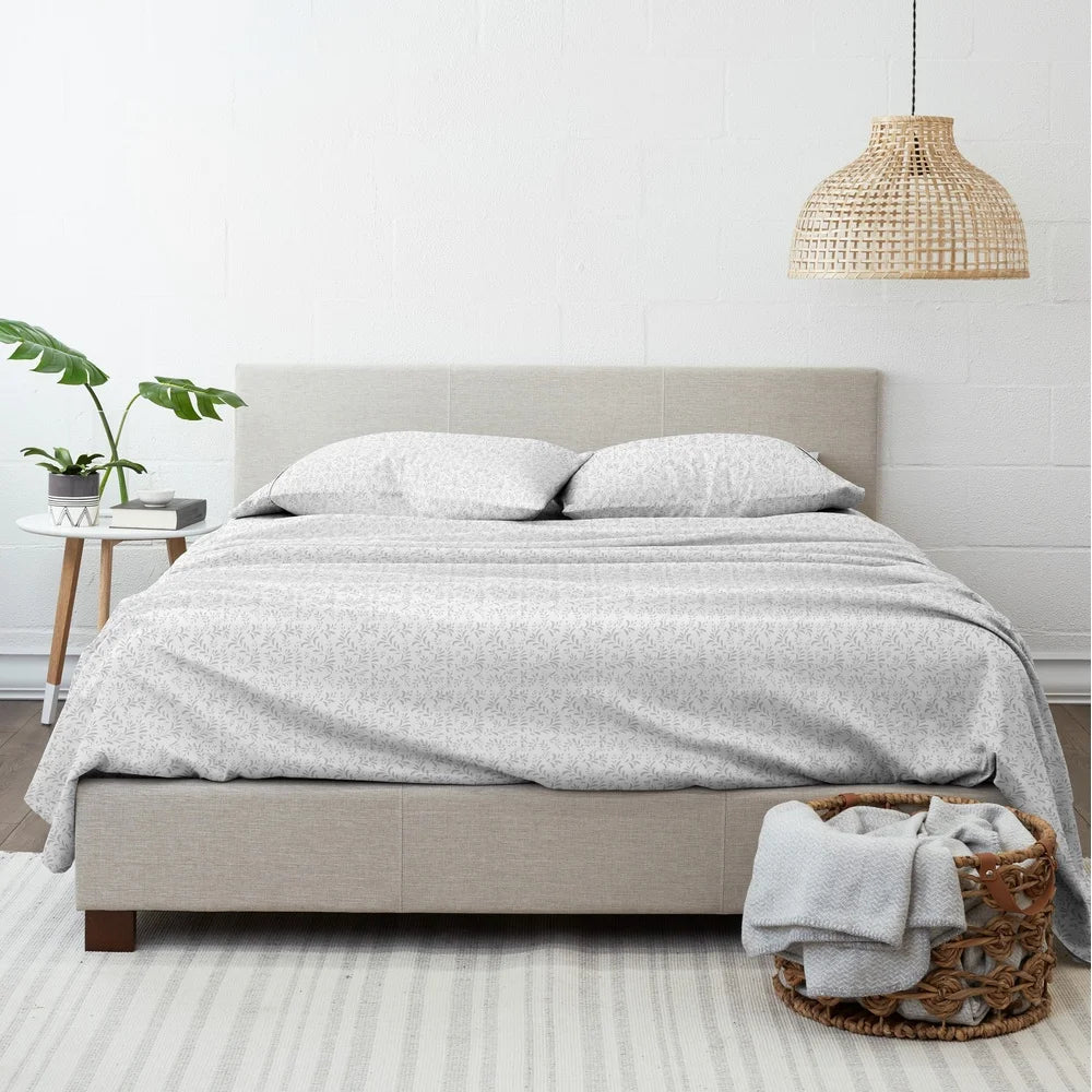 California King Microfiber Bed Sheet Set 4 Piece Deep Pocket