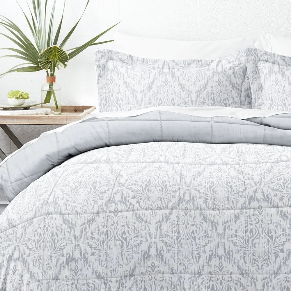 Down Alternative Comforter Set Light Blue Countryside