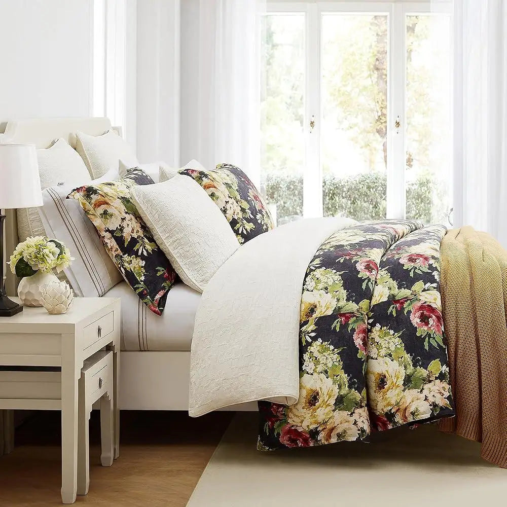 4 Piece Super King Cotton Sheet Set 350 TC Gold Border Soft