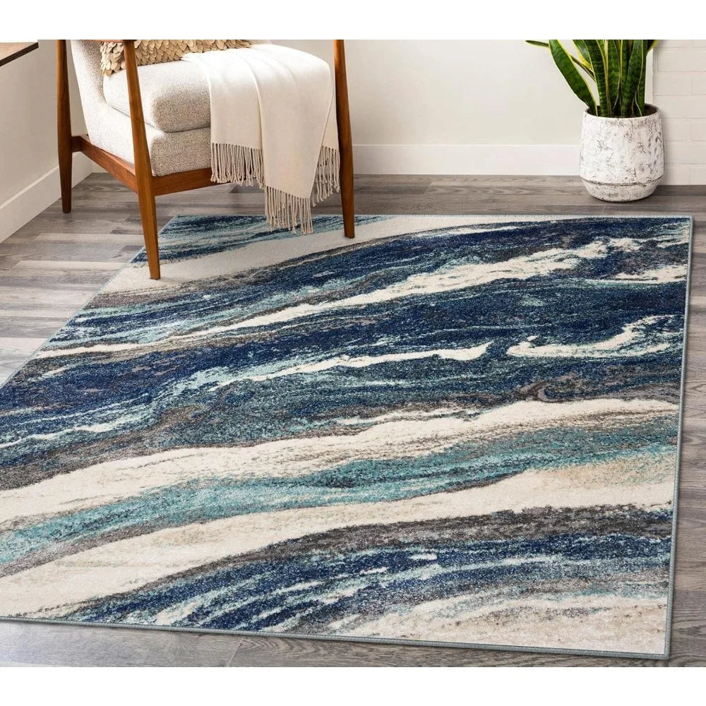 Hign-concerned Lagos Collection Art Deco Area Rug Living