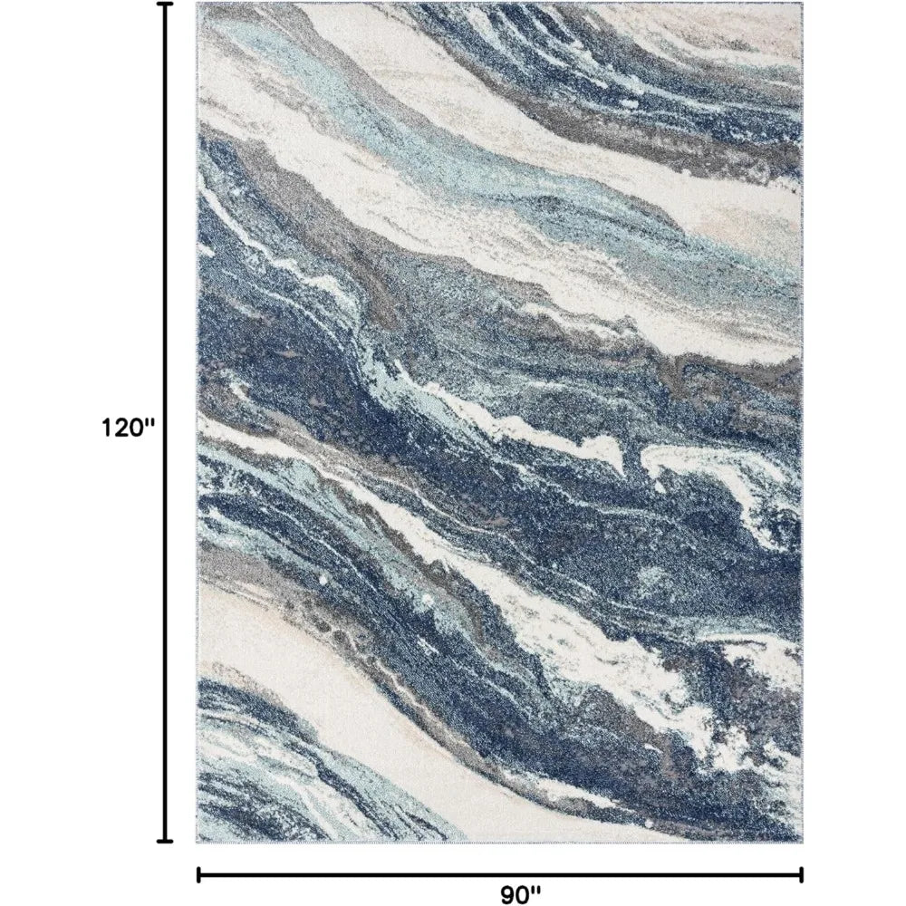 Hign-concerned Lagos Collection Art Deco Area Rug Living