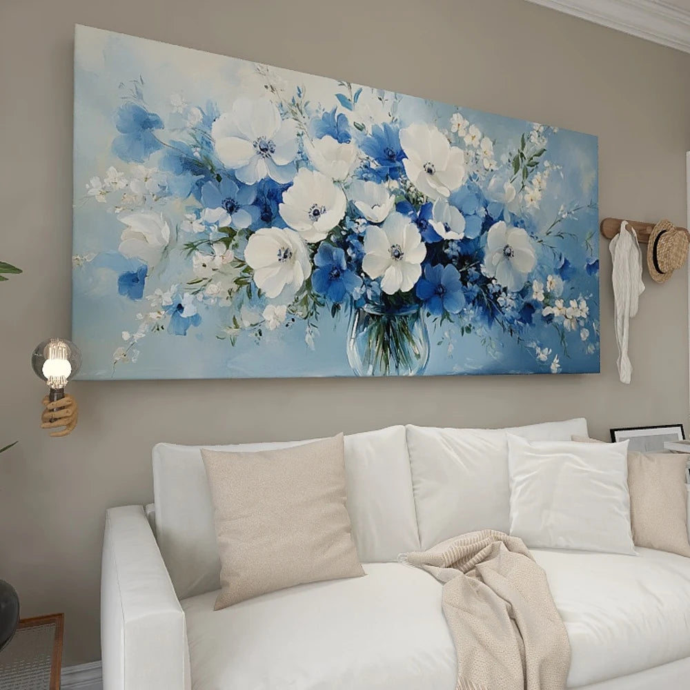 1.5 Inch Thick Pine Wood Frame Canvas Wall Art For Bedroom