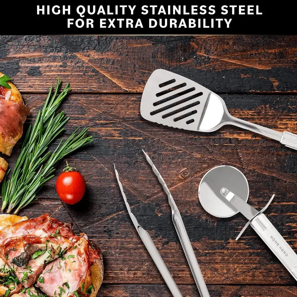 Stainless Steel Utensils Set Nonstick Heat Resistant