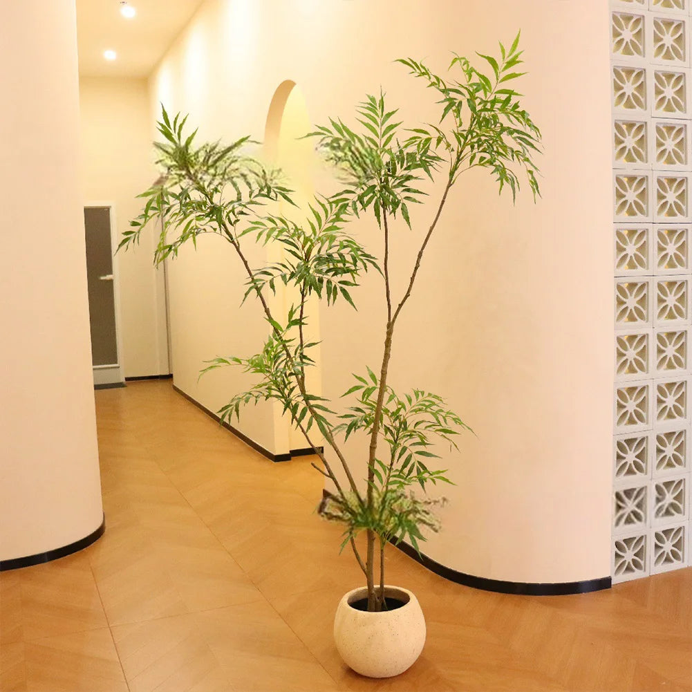 HiMISSCN Artificial Mahonia Fortunei Tree Home Decor