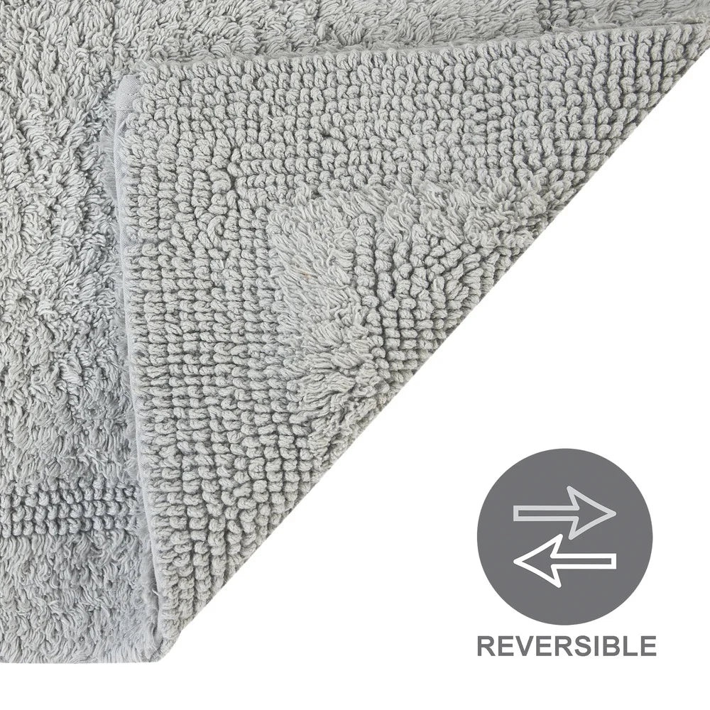 Ultra Soft Cotton Bath Rug Machine Washable 17x24 Non Slip