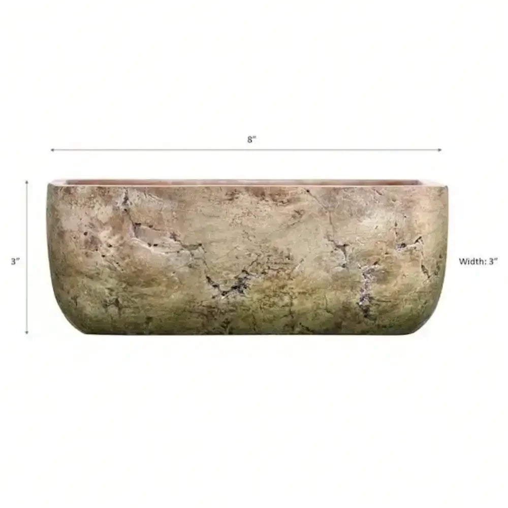 8 Inch Earth Moss Cement Plant Pots For Indoor DIY Decor