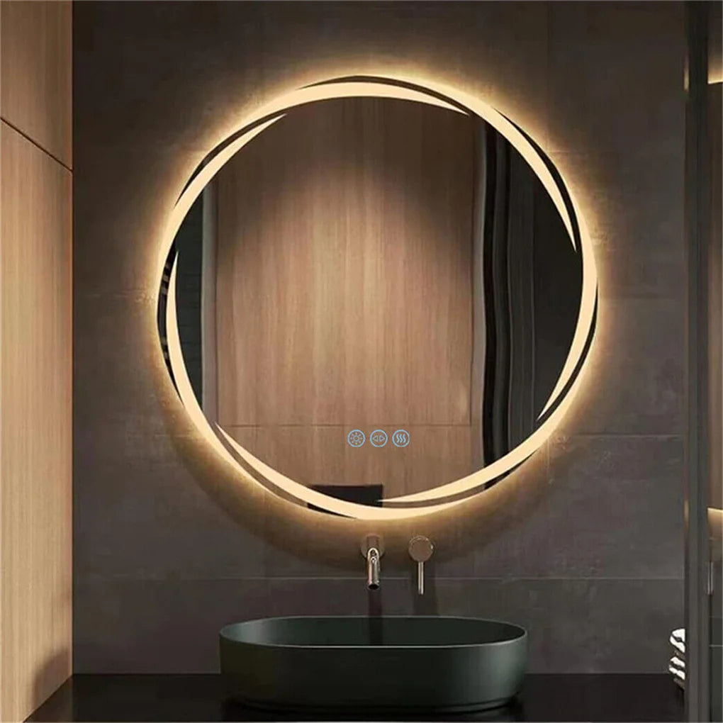 Anti Fog LED Bathroom Mirror with Adjustable Backlight