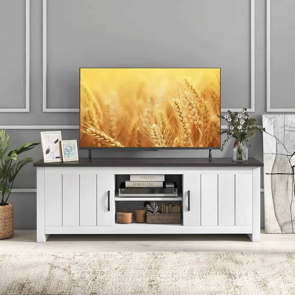 Two Door TV Stand For 65 Inch TVs Entertainment Center