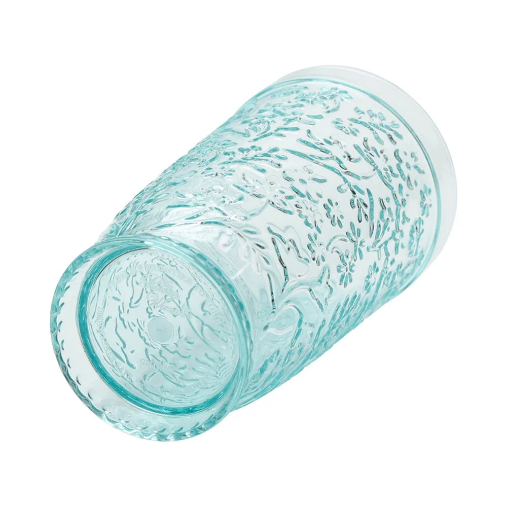 2 Pack 24 Oz Shatterproof Embossed Tritan Teal Tumblers