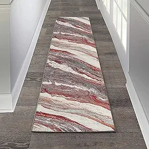 Hign-concerned Lagos Collection Art Deco Area Rug Living