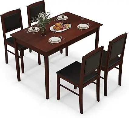 Compact Dining Table Set With Chairs For Small Space Living