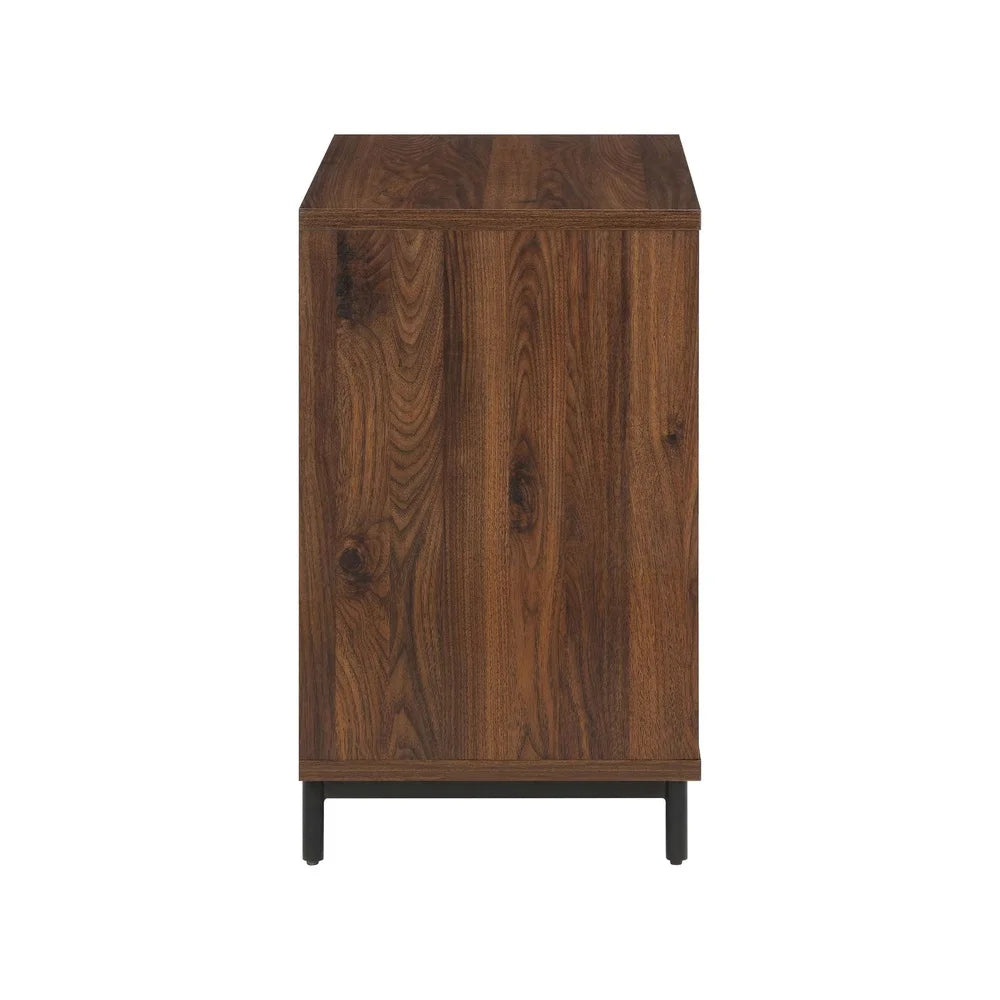DUTRIEUX Wyatt Geo 2 Drawer Nightstand With USB Ports