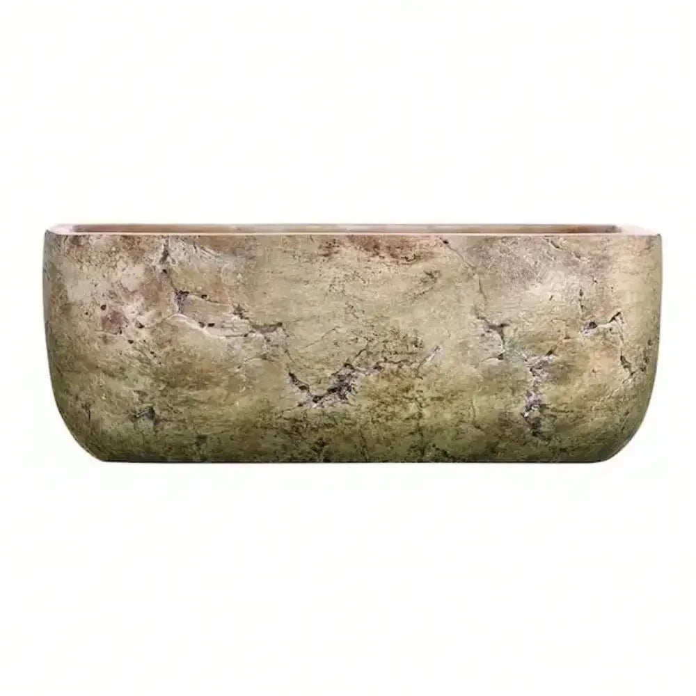 8 Inch Earth Moss Cement Plant Pots For Indoor DIY Decor