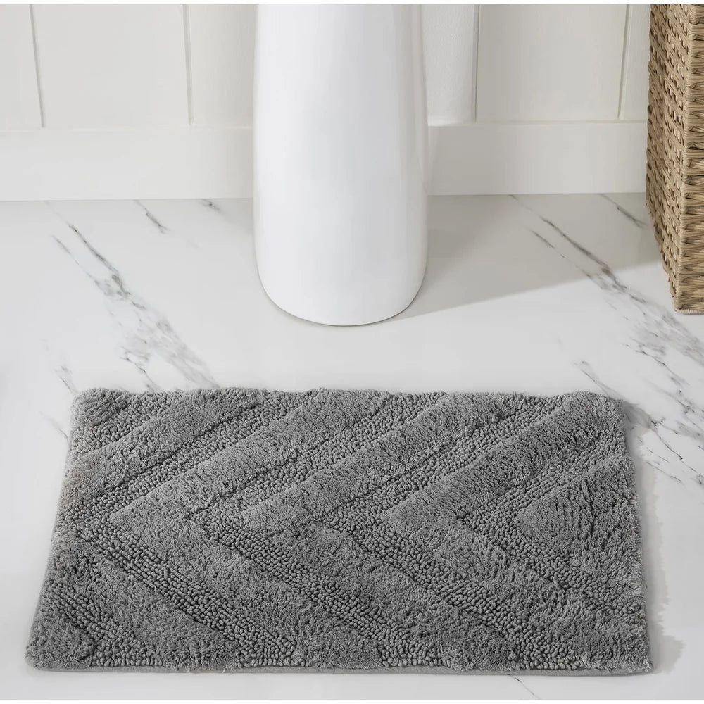 100 Cotton Bathroom Rug Non Slip Water Absorbent Mat