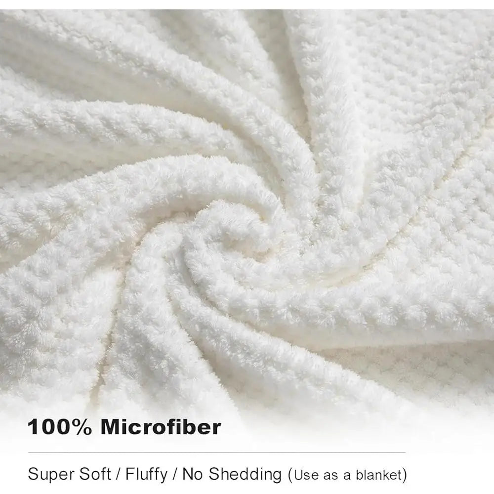Extra Large Microfiber Bath Towel Set 4 Pieces Quick Dry
