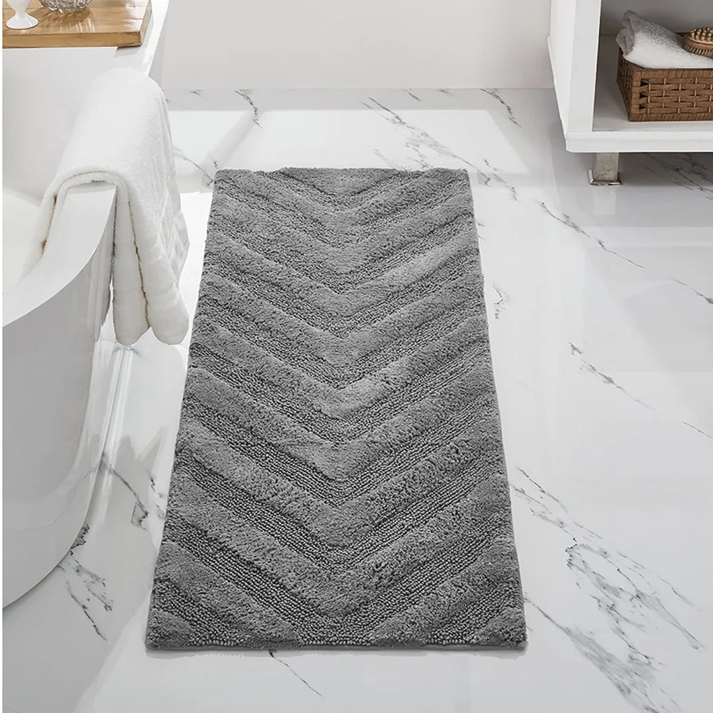 Long Runner Bath Mat Non Slip Water Absorbent Cotton