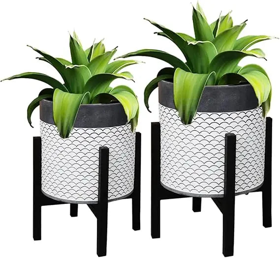 Plant Pot With Stand 10 12 In Honeycomb Gradient Planter