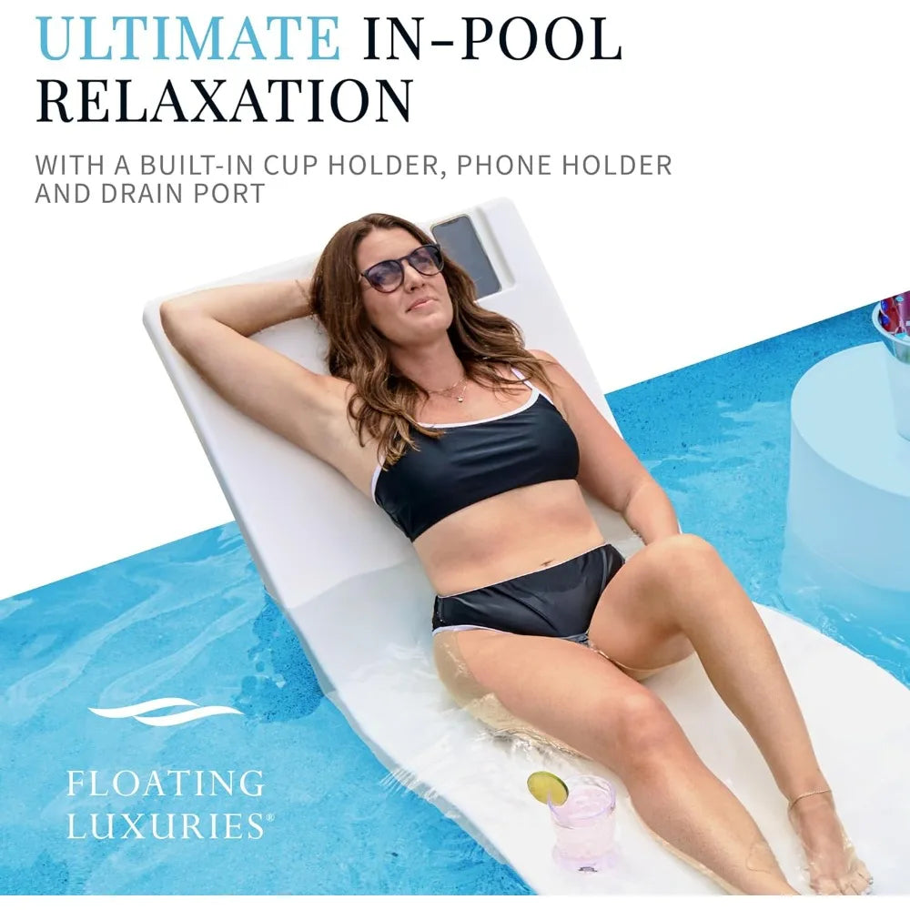 In Pool Lounger With Drink And Phone Holders Up To 9 Inches