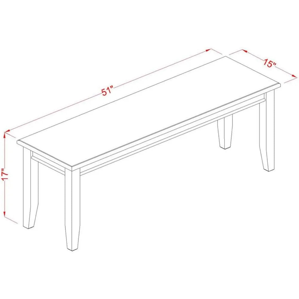 RBXC Duno6 Kitchen Modern Table And Chairs Set With Bench