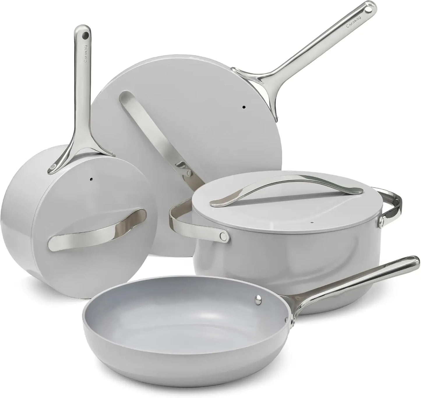 Nonstick Ceramic Cookware Set 12 Piece Pots Pans Lids