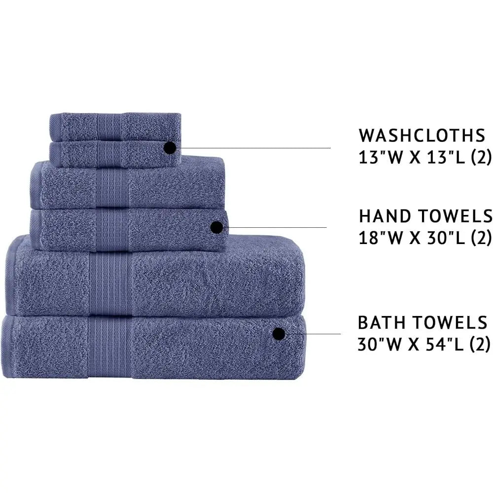 Organic Cotton Bath Towel Set Absorbent Quick Dry OEKO TEX