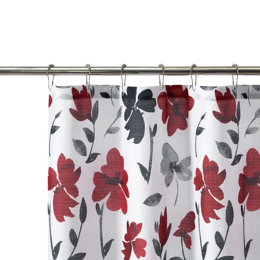 Floral Shower Curtain 72x72 Polyester Water Resistant