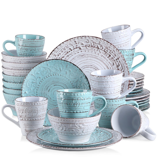 Vancasso Vine Dinnerware Set Stoneware Plates Bowls Mug