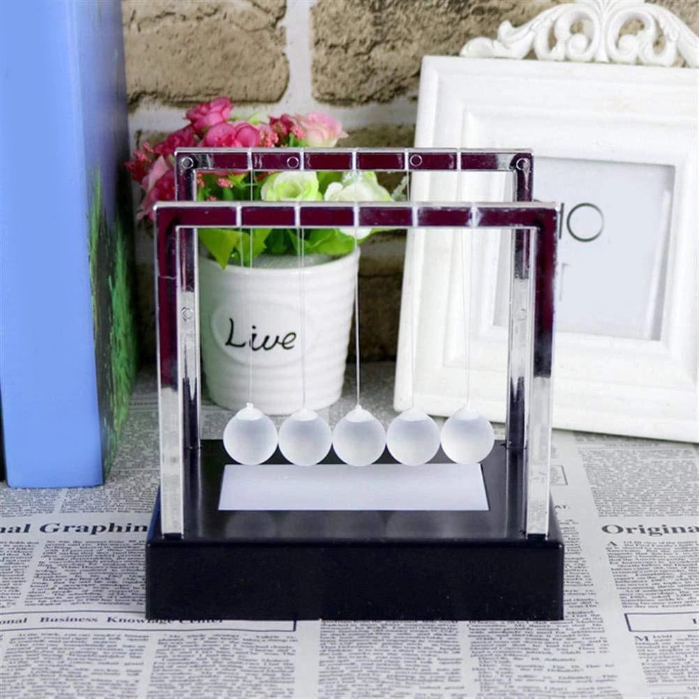 Newtons LED Light Up Swing Ball For Science Kids Desk Decor