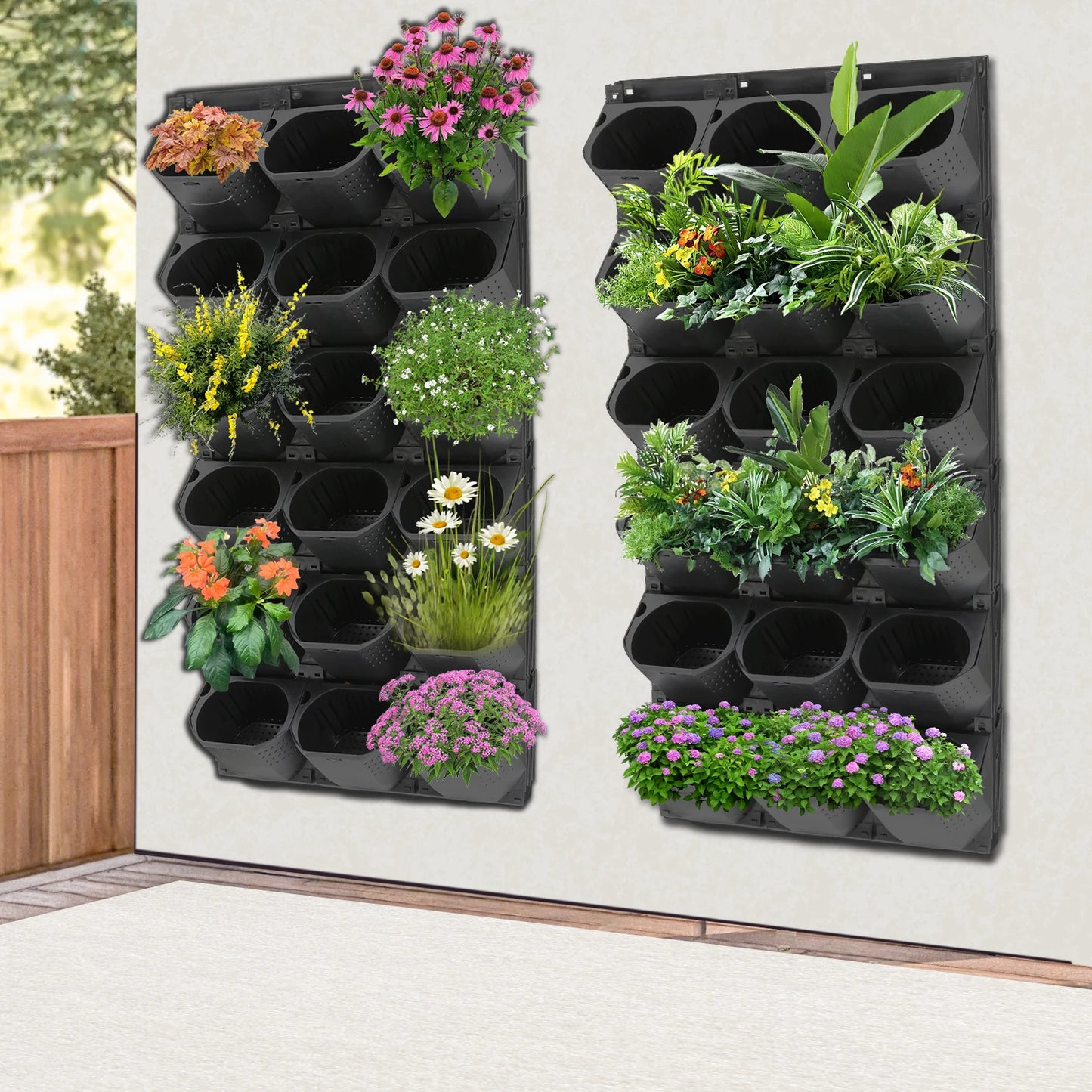 Hign-concerned Wall Planter 36 Pots Wall Mounted Flower Pot