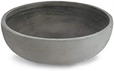 Crescent Orinoco Planter Bowl Old Bronze Resin No Drain