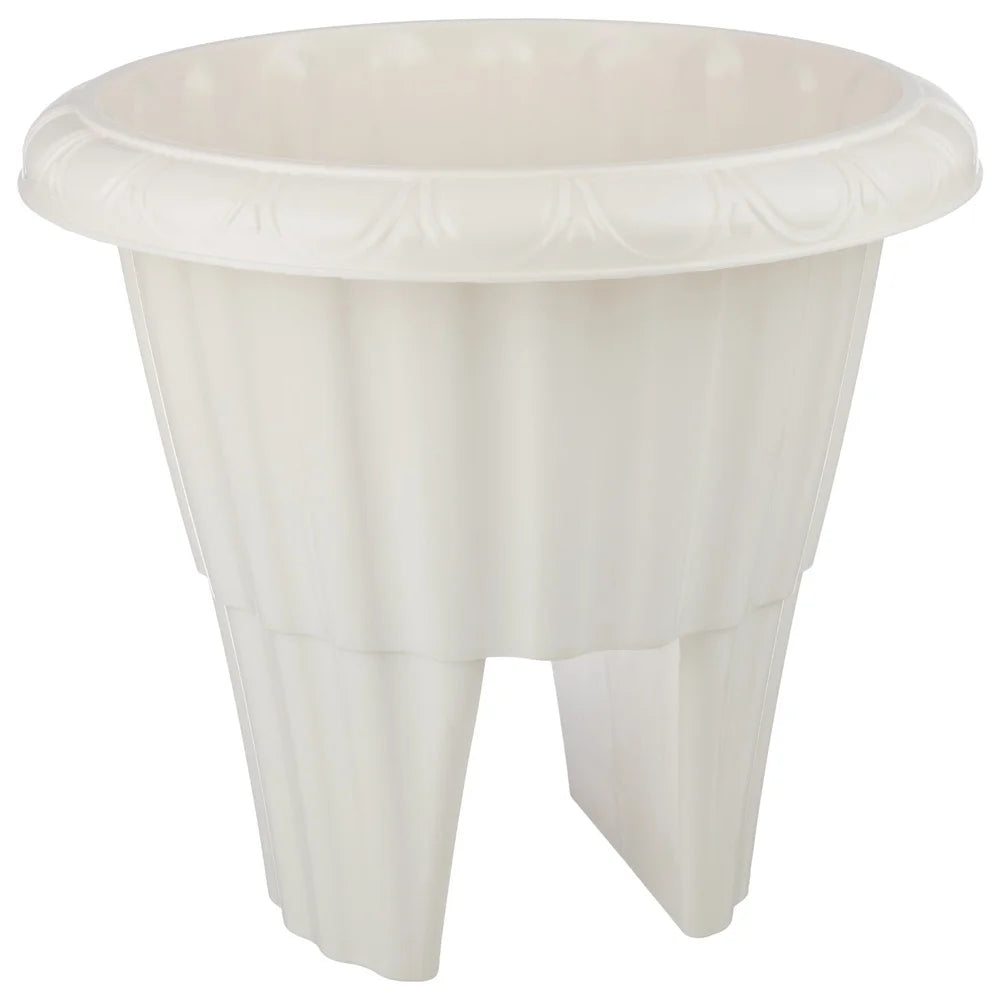 Outdoor Railing Planter Box With Plastic Drainage Insert