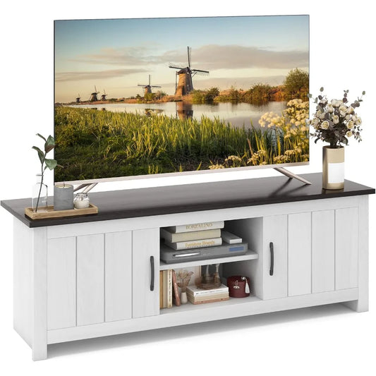 Two Door TV Stand For 65 Inch TVs Entertainment Center