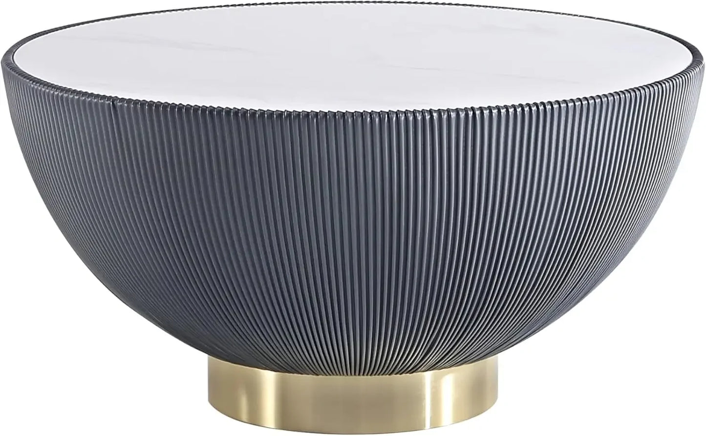 Anderson Modern Round Coffee Table 28.15in Ceramic Marble