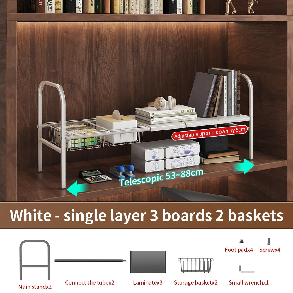 Expandable Under Sink Organizer With Removable Baskets