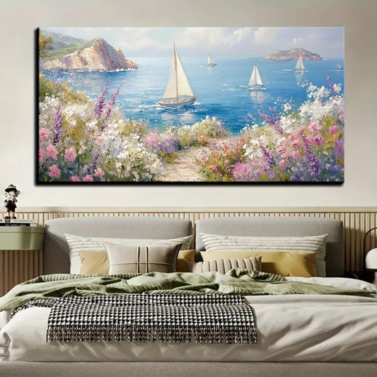 Large Mural Canvas Painting Modern Aesthetic Artwork Frame